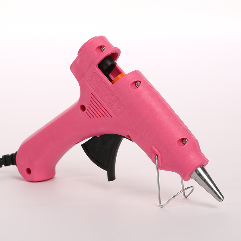 粉色DIY热熔胶枪 7mm胶棒用211C色20W胶枪 迷你型学生用热熔胶枪详情图2