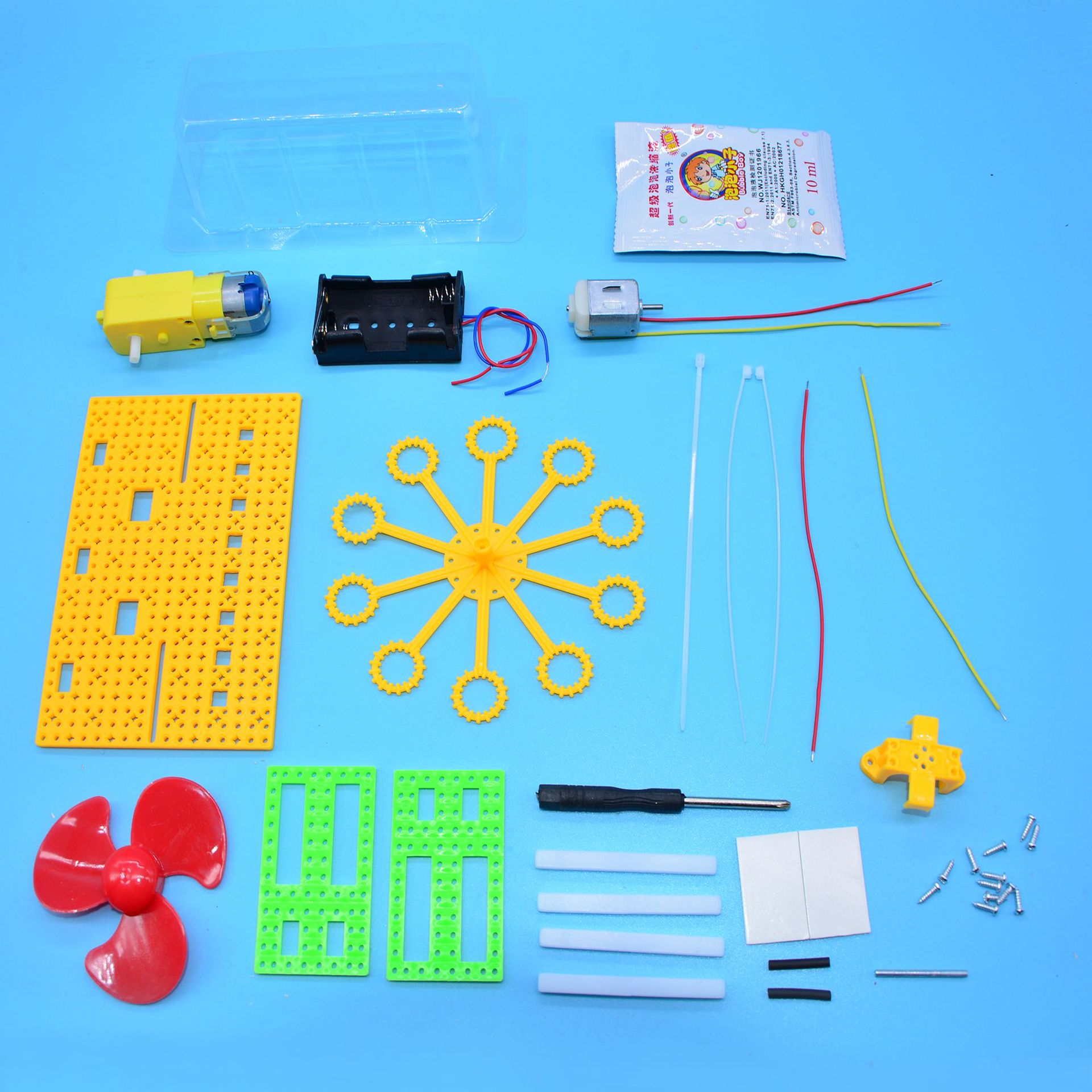stem Technology Small Creations and inventions: Self-made bubble machine, Creative handicraft diy, material Experiment toys Application Scenario