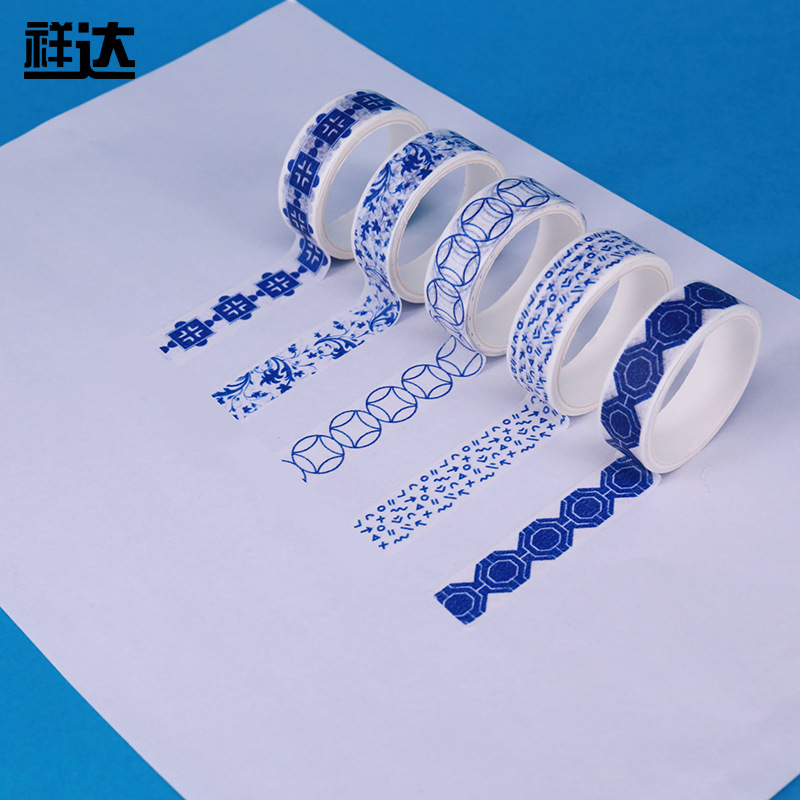 日式小清新手撕和纸胶带 DIY手帐美纹纸胶带 创意简约和纸胶带详情图1