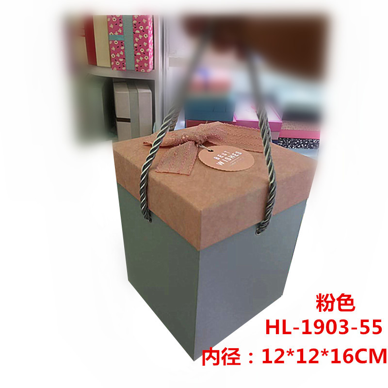 方形手提纸盒/礼物包装盒/新年礼品盒细节图