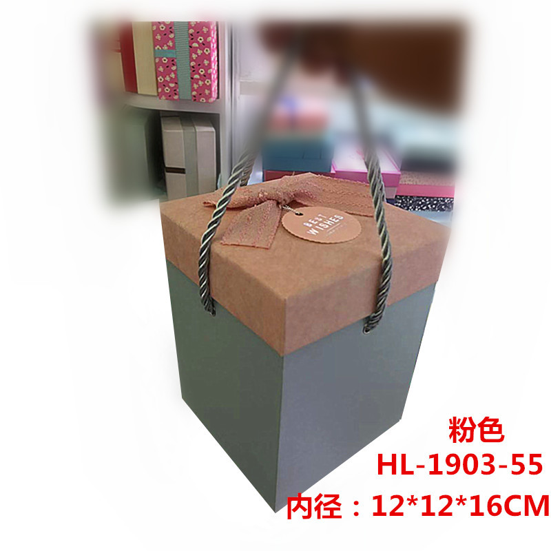 Square New Year Packaging Gift Box 4 Big Apple Boxes For Christmas And Valentine's Day Gift Boxes For Snacks In Stock Specification drawing