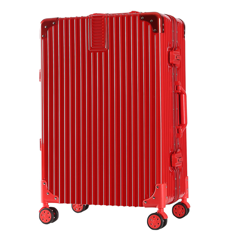 万向轮24寸铝框皮箱旅行箱女行李箱20寸复古登机箱铝框拉杆箱详情图3