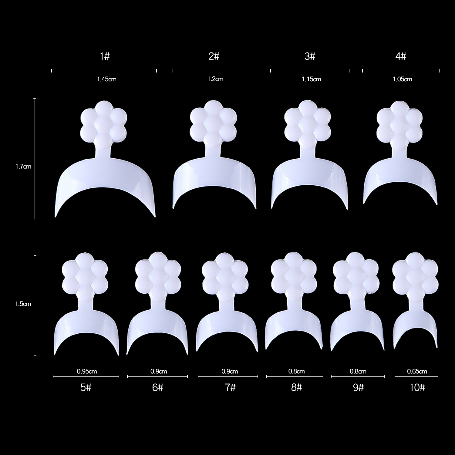 Factory direct sales of 500 pieces of French edge smiling French stickers white French shanilak Application Scenario