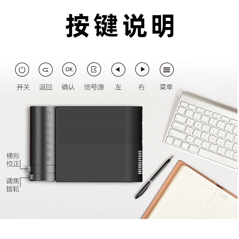 Manufacturer YG420 Smart WiFi mobile phone projector Portable home office HD 1080P projector Application Scenario