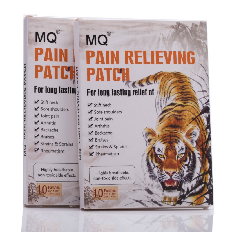 Cross-border foreign trade wholesale MQ Tiger Patch English version, lumbar and cervical Patch, Shoulder Patch, joint Patch, one-piece consignment Item Picture