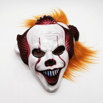 New ghost clown mask cos Halloween horror props movie perimeter PROM party face cover wholesale