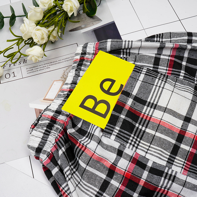 Summer Casual Plaid Men's Shorts Five Quarter Pants Plus Fat Plus Size Home Big Shorts Cotton Loose Beach Pants Application Scenario