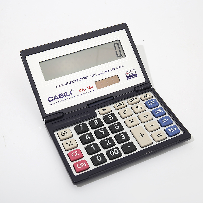 Cross-border foreign trade solar calculator, creative computer, flip box calculator, office portable calculator