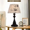 Table lamp, retro bedside lamp, hotel engineering decorative lamp, office and study led lamp, eye-protecting dimming night lamp, retro style Specification image