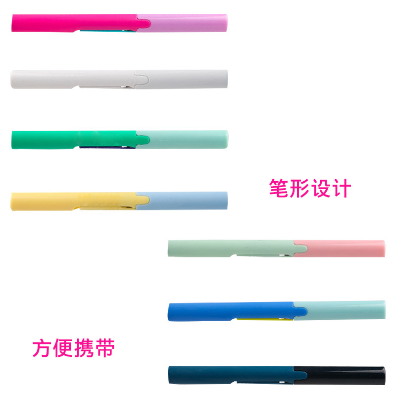 Pen-shaped scissors, portable pen-shaped scissors, 130P paper-cutting knife, folding scissors, for students to use at home Application Scenario