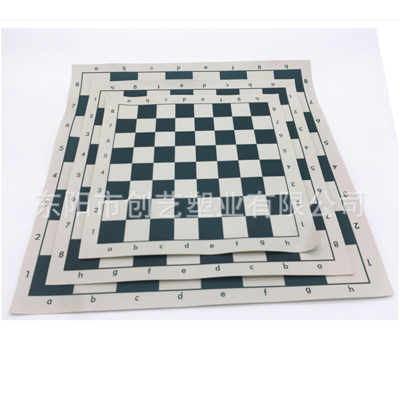 供应中号PVC皮革棋盘国际象棋棋盘34.5cm 不含棋子小号图