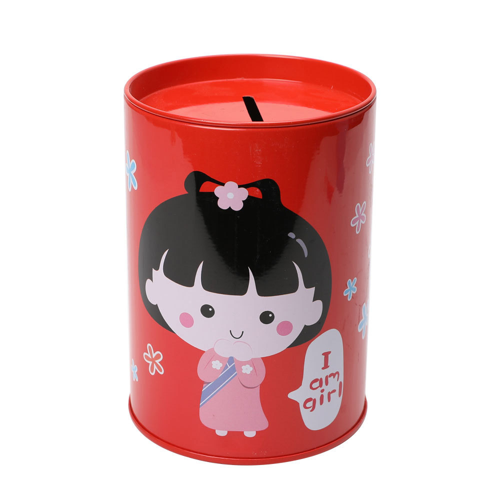 Cartoon piggy bank cylinder can open the lid creative piggy bank pen holder cute piggy bank Application Scenario