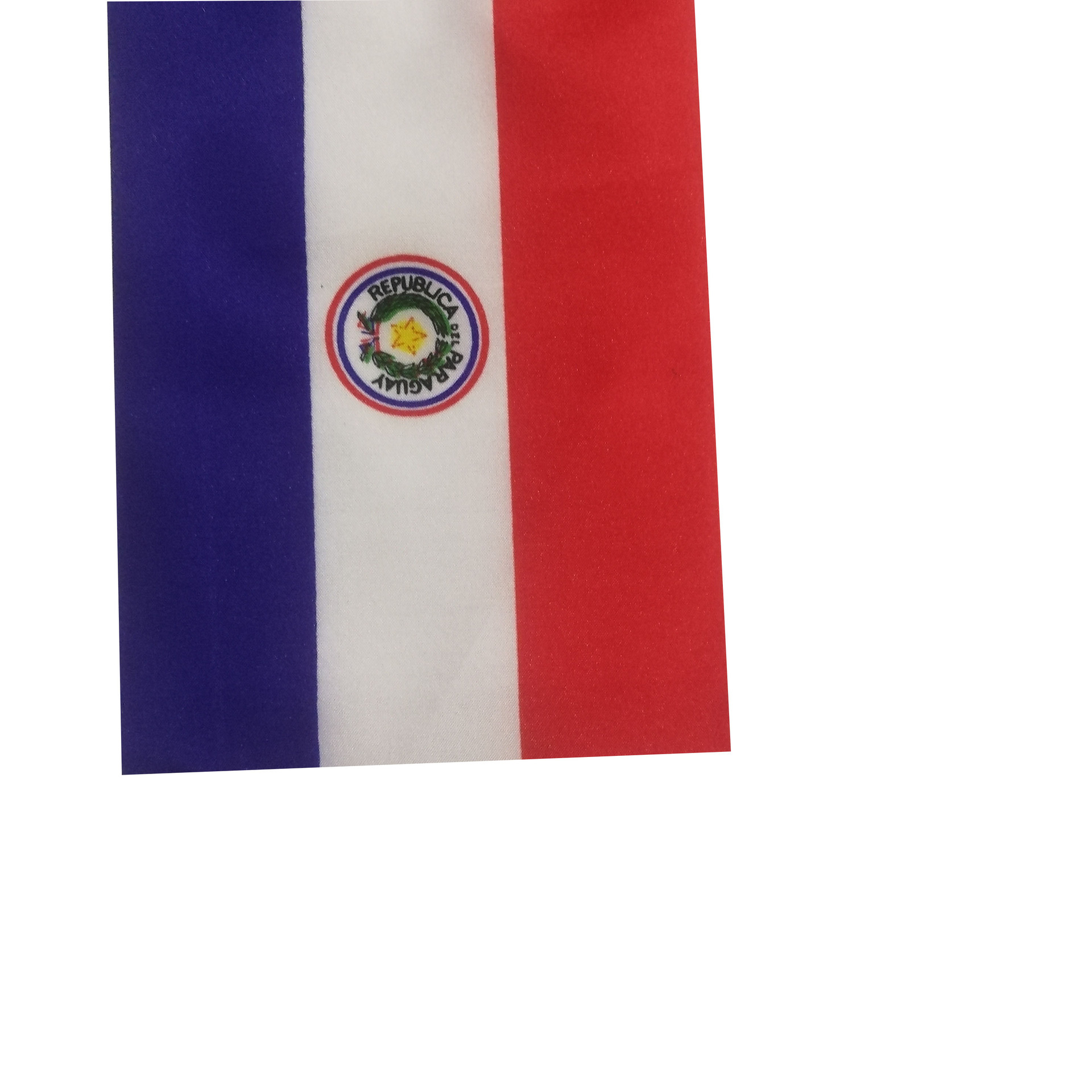 巴拉圭国旗手摇旗手挥旗塑料旗杆双面涤纶国旗厂家直销可来样定做详情图4