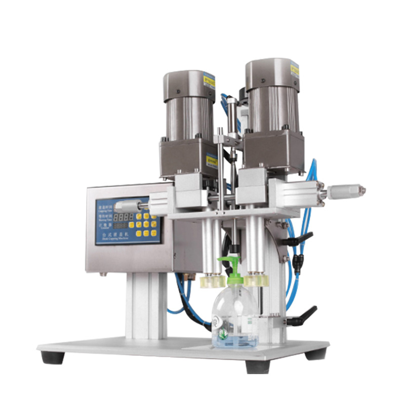 Zhongyong duckbill type capping machine, capping machine for cosmetics, plastic caps, laundry detergent and spray, capping and locking machine Application Scenario