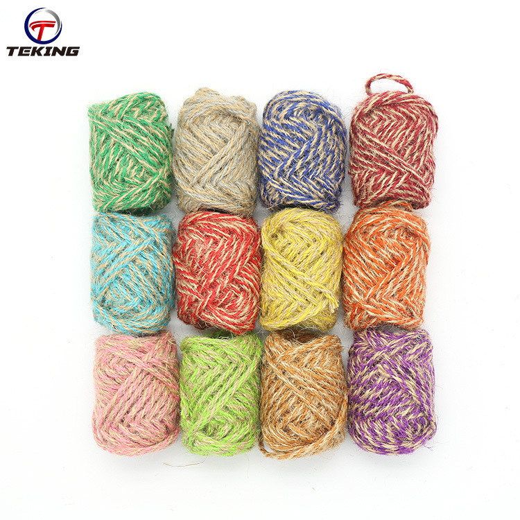 Manufacturers Wholesale 8 Strands Of Colorful Hemp Rope Clothing Textile Accessories Decoration With Hemp Rope Spot Specification drawing
