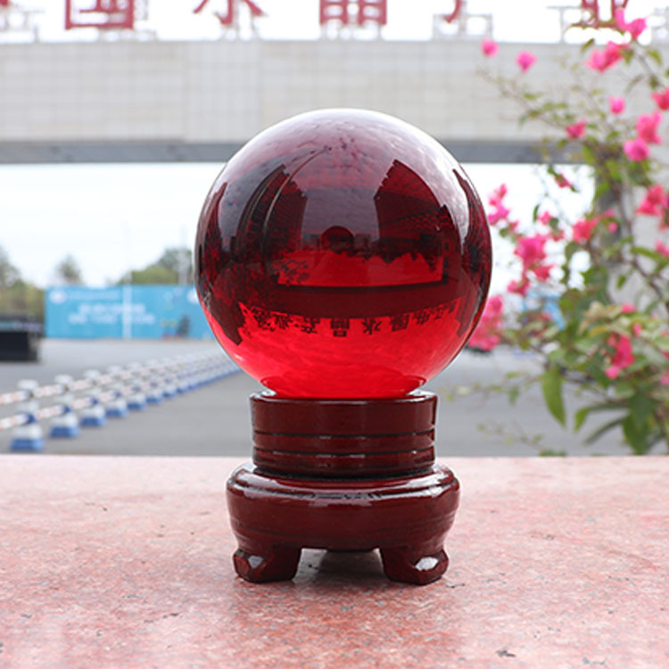 Manufacturers Directly Supply K9 Various Colors And Sizes Of Magic Ball Crystal Ball Transparent Light Ball Crystal Crafts Decoration details Picture