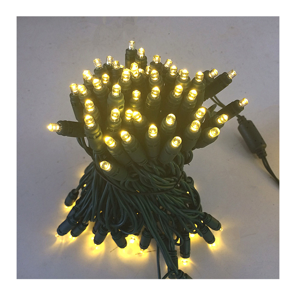 Outdoor IP65 waterproof LED light string, injection type Christmas light string, starry sky tree light decorative color light string Item Picture
