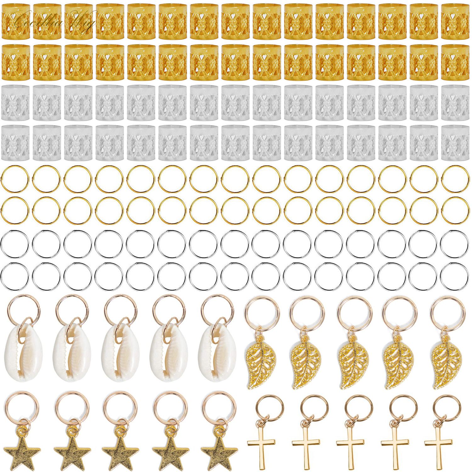 African dreadlocks, hidden silver accessories, bracelets, pendants, diy accessory sets, multiple wig accessories, hair bands