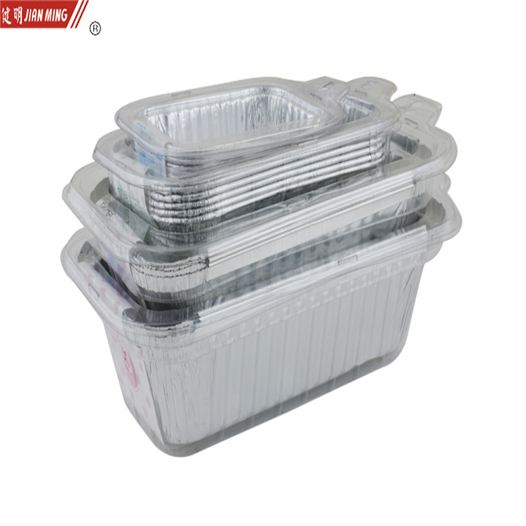 8 pieces of JM8077 aluminum foil rectangular cake molds, pastry, bread, chocolate and biscuit utensils Specification image