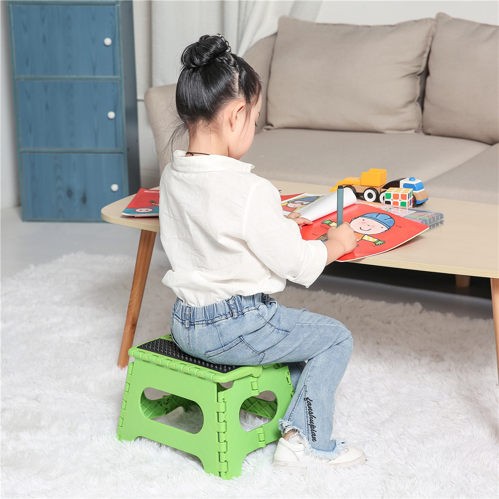 成人塑料折叠凳 儿童便携式家用浴室餐桌凳 按摩板凳高矮凳子批发详情图2