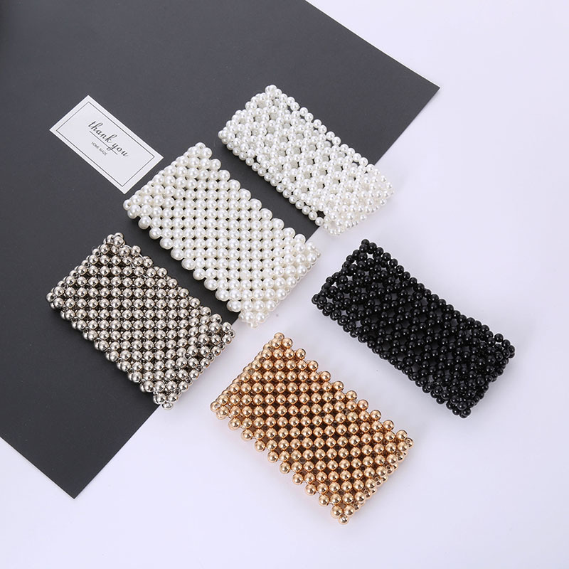 ins bracelet Korean version popular new bracelet, fashionable pearl wide version jewelry, niche design beaded bracelet wholesale Application Scenario