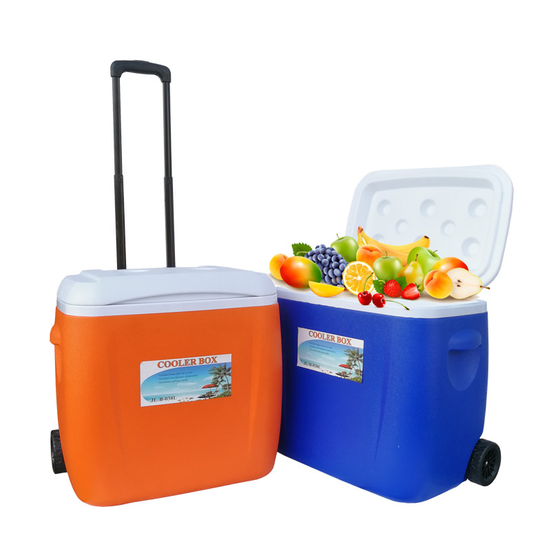 28L38L55L食品保温箱 野餐家用拉杆冷藏箱便携冰桶 保鲜箱外卖箱