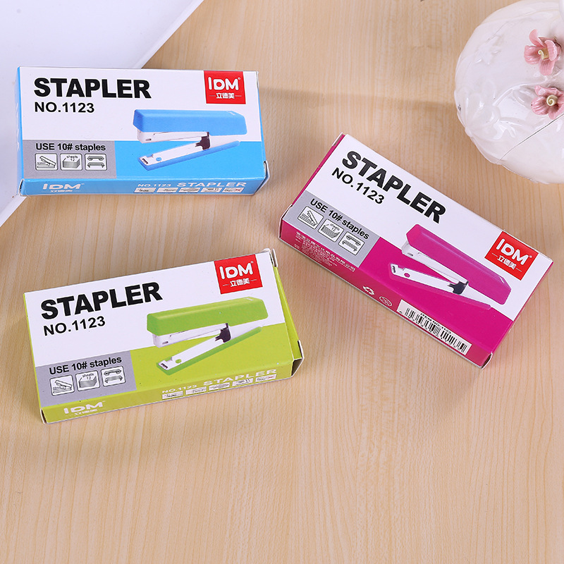 Factory stapler, student office supplies, small and durable stapler, 10-pin, labor-saving stapler manufacturer details Picture