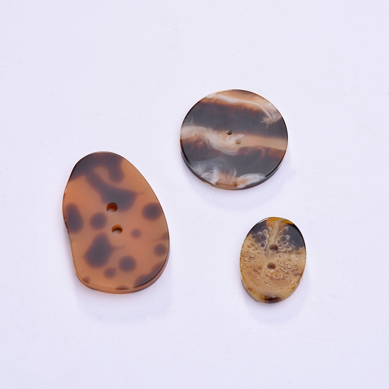 Manufacturers Resin Button Special-Shaped Pattern Dress Buckle Ladies Suit Buckle Ladies Sweater Button Coat Button Wholesale details Picture