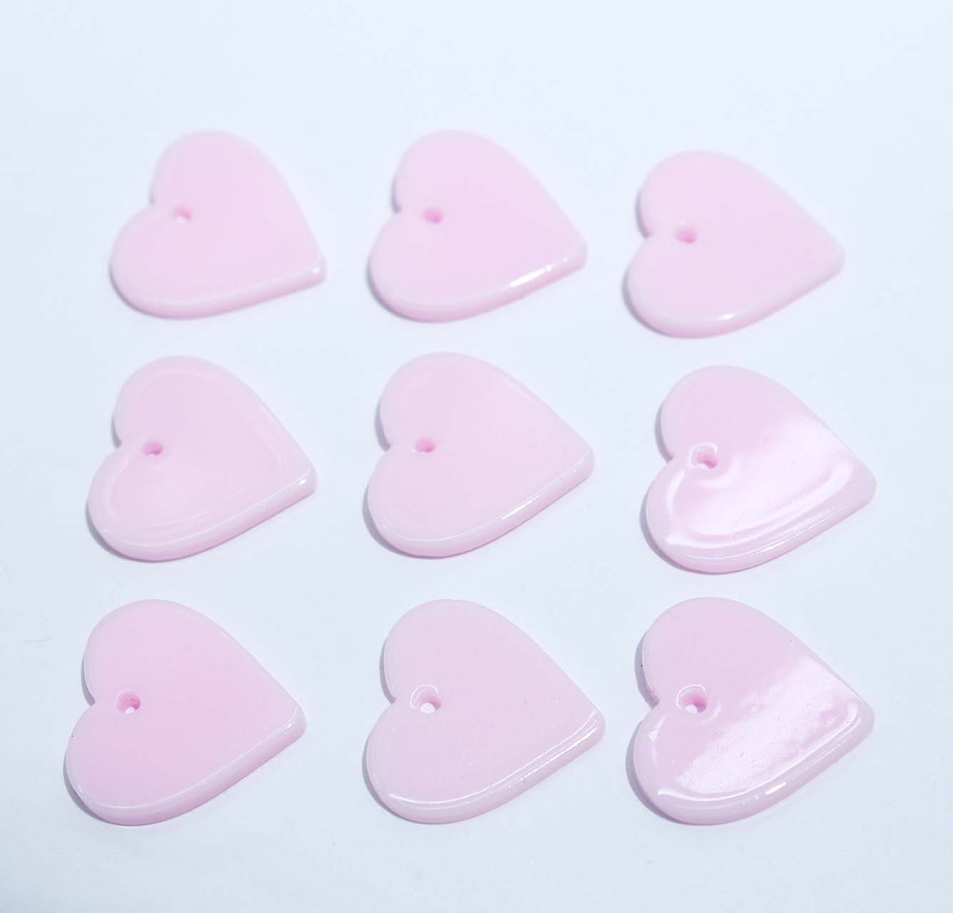 树脂压克力板材配件 桃心配件 心形爱心挂件 爱心印刷小饰品配件