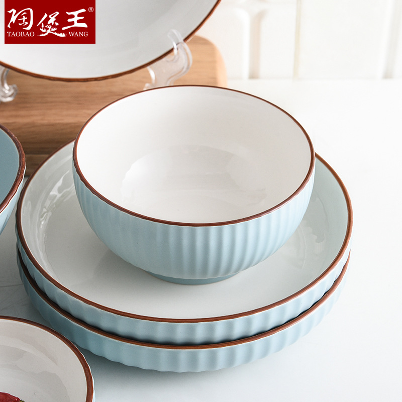 碗碟套装 碗盘子家用北欧式简约陶瓷餐具套装 早餐甜品盘瓷器碗详情图3