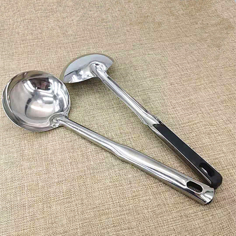 Thickened stainless steel cooking spatula, stir-frying spatula, large rice spoon, thickened long-handled rice spoon, 2-yuan supply details Picture