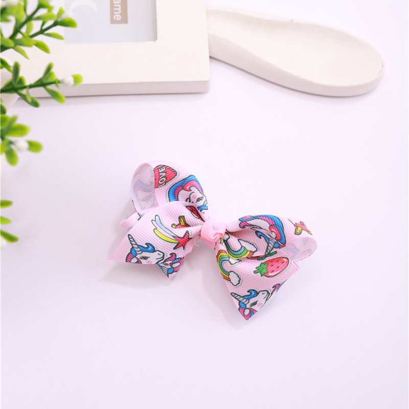Cross-border e-commerce hot sales of European and American children hair accessories bow cute baby girl hairpin color go with everything Item Picture