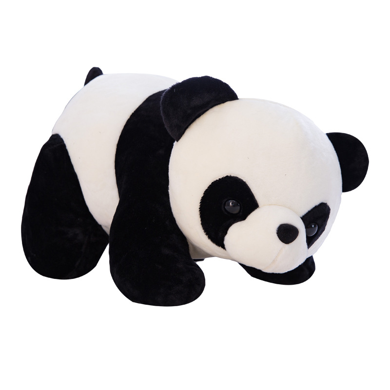 可爱趴款熊猫公仔国宝动物园毛绒玩具玩偶摆地摊仿真毛绒玩具LOGO详情图5