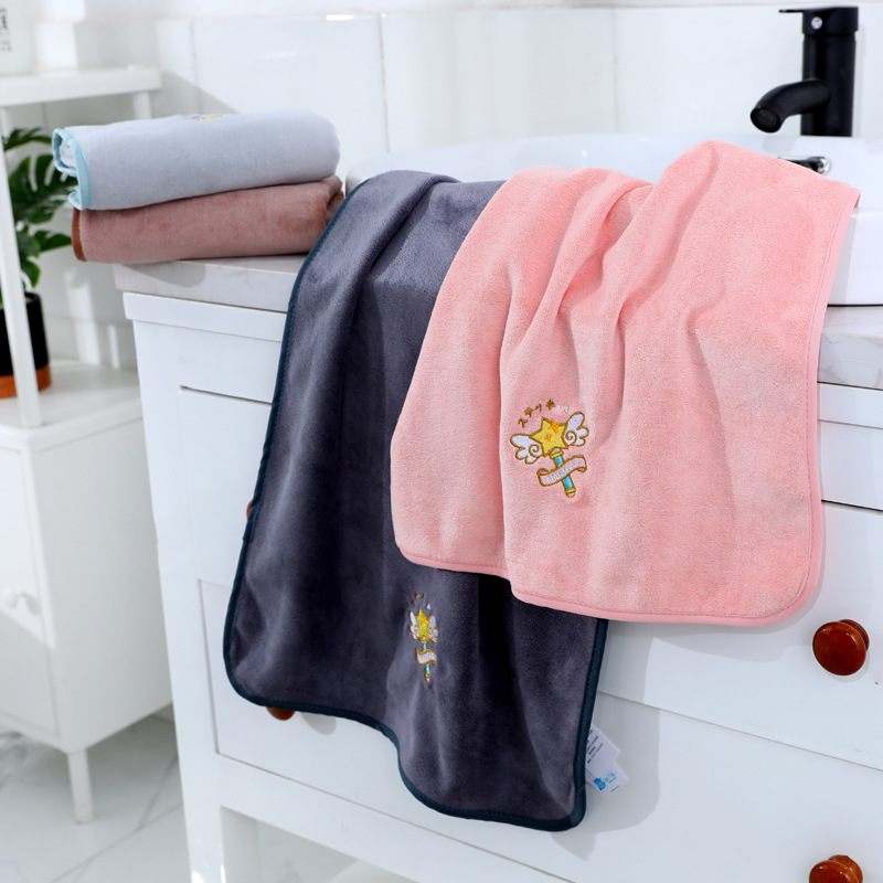 Topo Factory Direct Microfiber Original Thorn Fairy Stick Mother Towel Soft Fast Absorbent Edge 37*76 details Picture