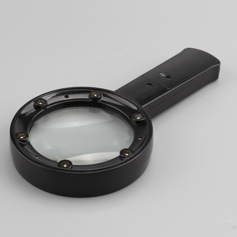 手持带灯式放大镜LED放大镜TH-7012A低倍2.5×放大镜详情图3