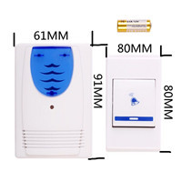 Doorbell, home luminous wireless doorbell, remote control doorbell Item Picture