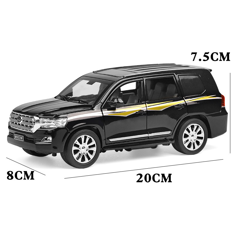Cross-border 1:24 Toyota Cruiser car model children's toys, car ornaments, adult toys, boys' toys Item Picture