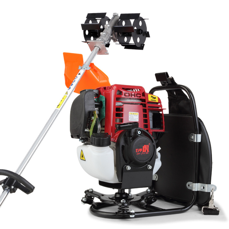 Mower Four-Stroke Knapsack Type Small Household Weeding And Mowing Machine With High Power And Multi-Functional Agricultural Clearing And Weeding Item Picture