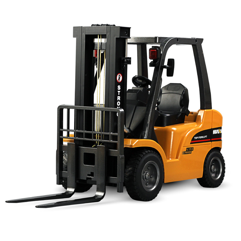 Huina 8-channel 1:10 alloy version remote control forklift, engineering vehicle, remote control car, electric charging model toy car 577 Application Scenario