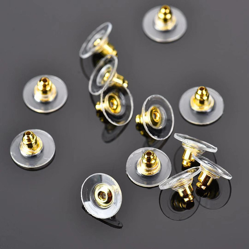 Diy Ear Accessories Frisbee Saucer Color Retaining Copper Electroplating Accessories Ear Studs Bullet Film Ear Plugs Specification drawing