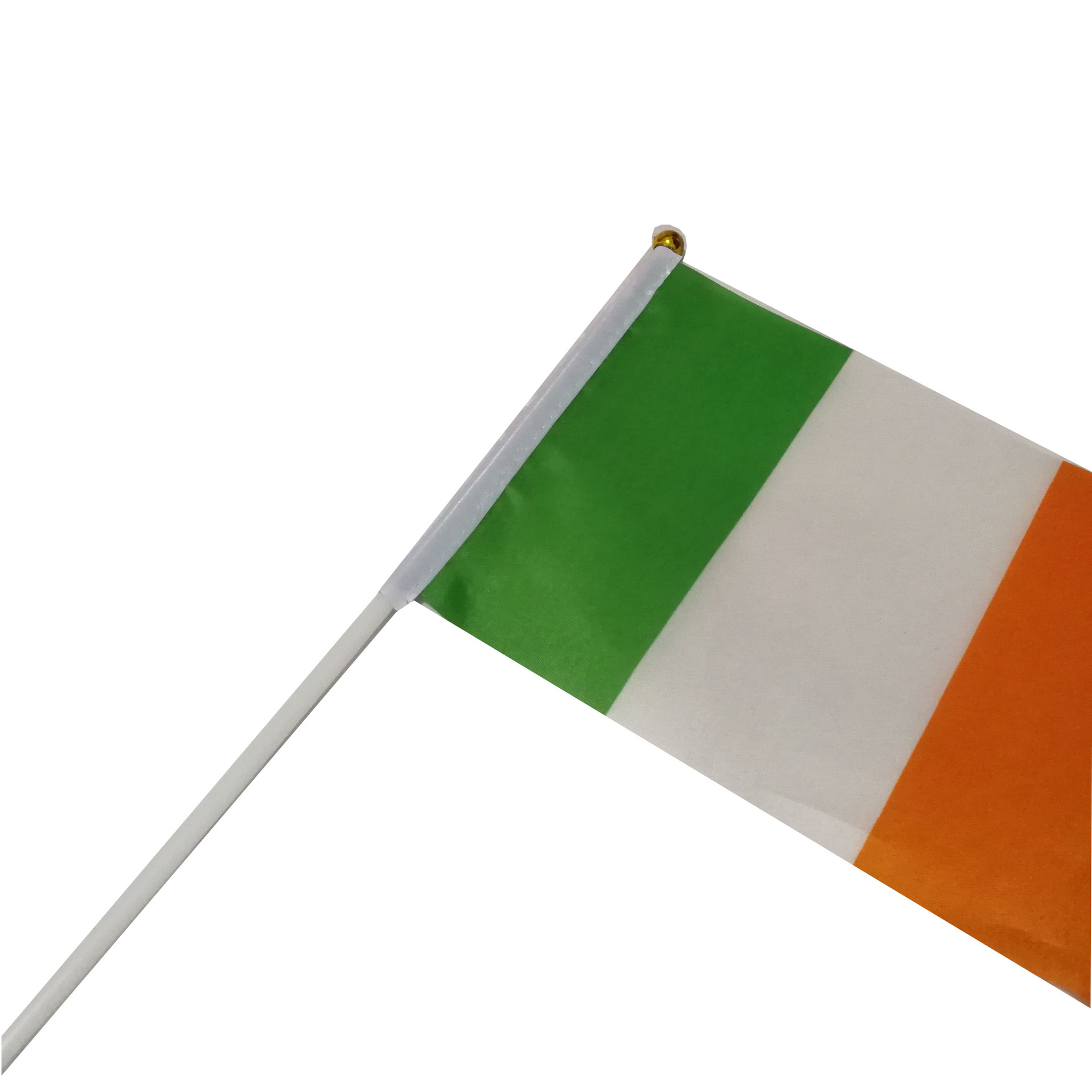 爱尔兰旗帜国旗手摇旗涤纶双面印刷塑料旗杆厂家直销详情图3