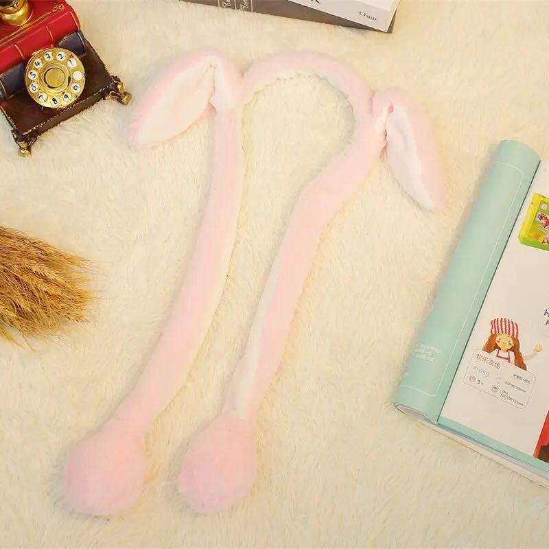 Tik Tok Boom Will Move Rabbit Ears Headband Air Bag Hat Rabbit Plush Toy Factory Direct details Picture