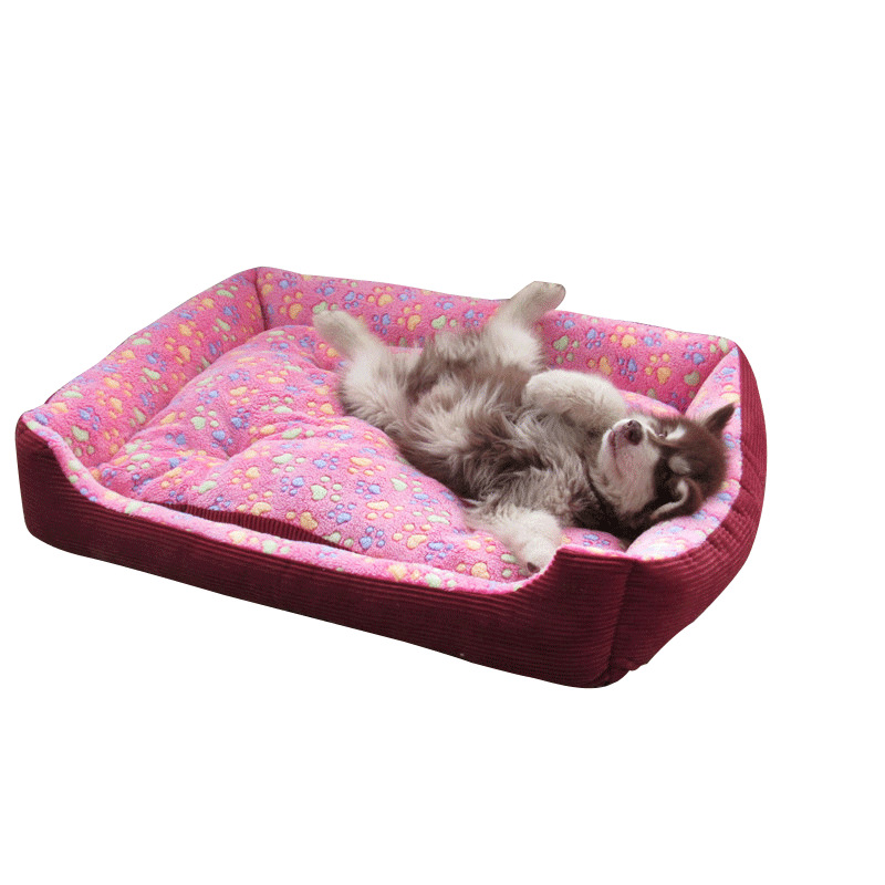 Venta directa de fábrica huellas modelo perrera de alta calidad cuatro estaciones universal pet mat cama del perro productos para mascotas al por mayor Item Picture