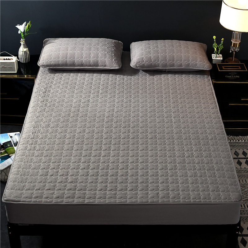 酒店专用纯色床笠单件水洗夹棉加厚席梦思保护套可拆卸床罩床垫套