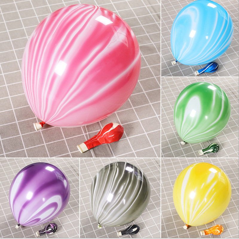 云彩云玛瑙气球婚庆节日派对用品婚房布置装饰乳胶气球100个装详情图2