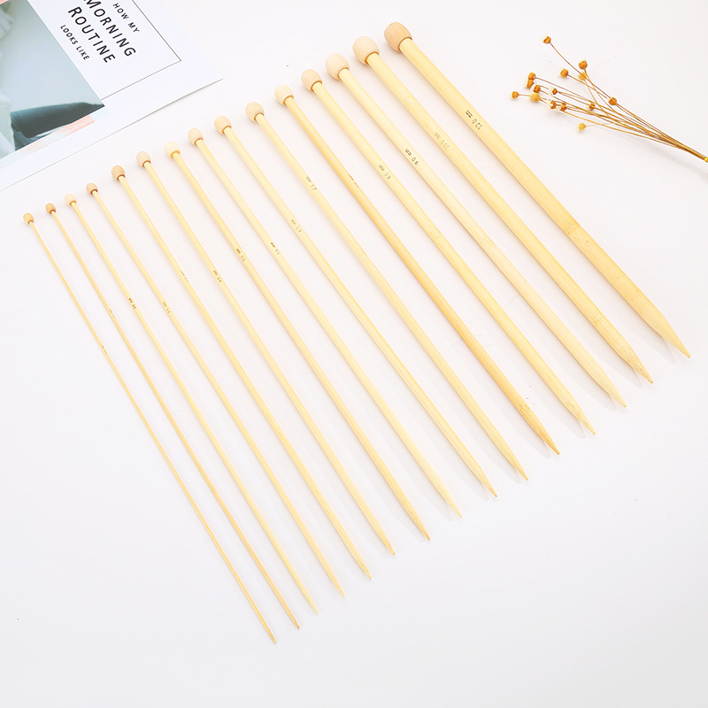 厂家直销原色竹针 编织工具毛衣针 毛线针 天然环保单头竹针 批发