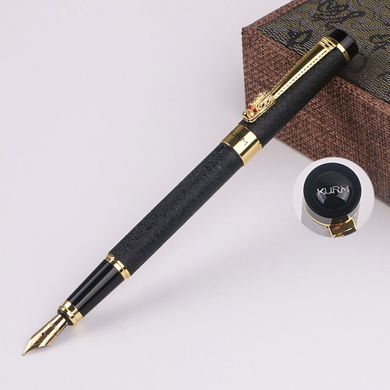 Children's Day gift: Three-dimensional tactile pen set, creative three-color crepe lacquer gift box set with ink cartridge details Picture
