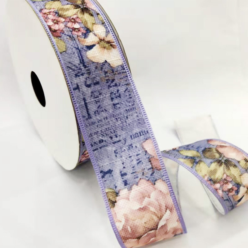 4cm fashionable and exquisite polyester ribbon home textile edge-wrapped webbing clothing and accessory jacquard webbing
