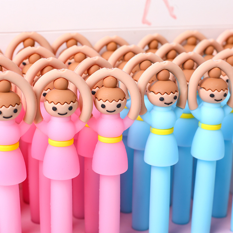 Zhongfan Zf2021 Ballerina Girl Neutral Pen Custom Creative Cartoon Pen Student Stationery Wholesale details Picture