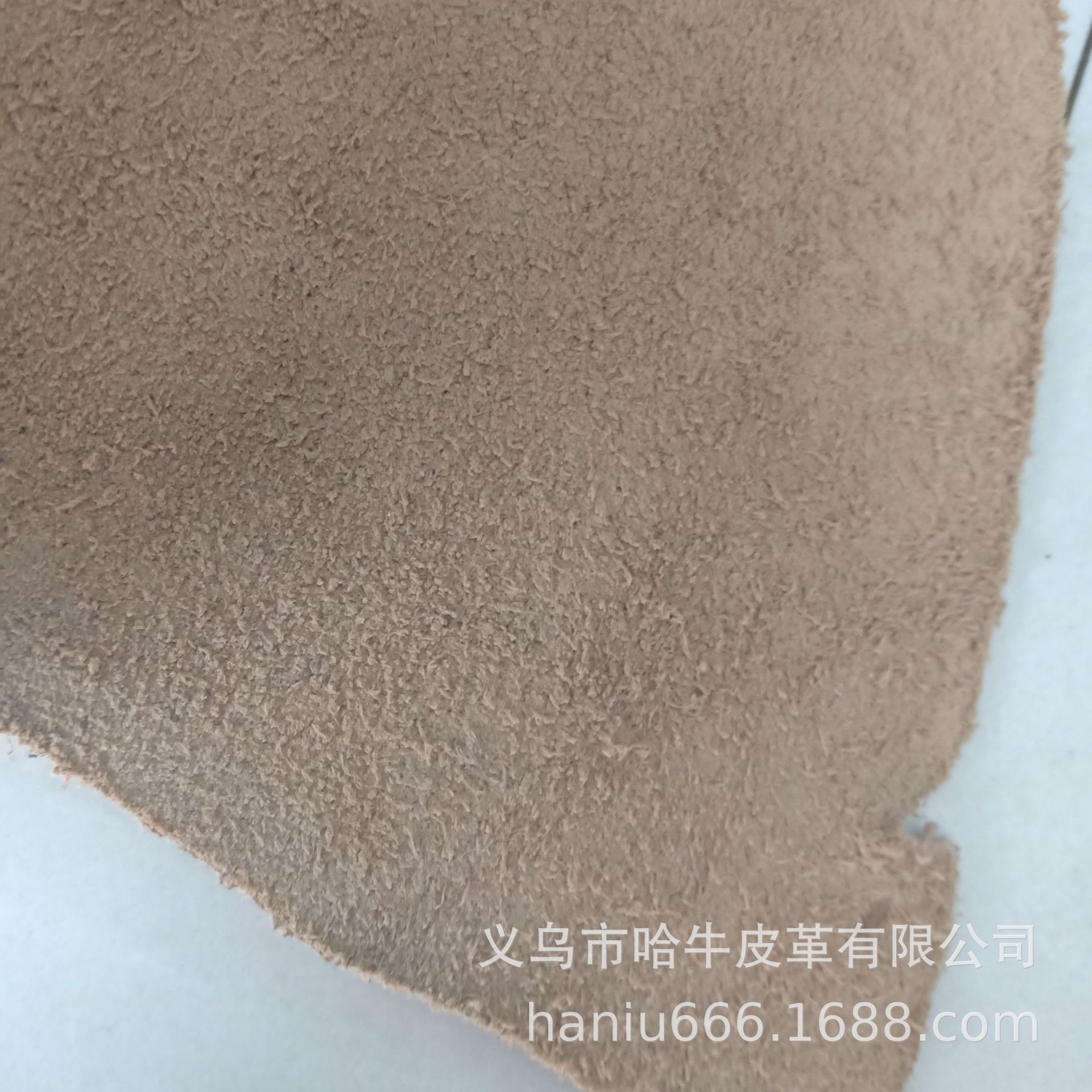 Yiwu Hanu leather firm 2 - layer tree paste skin color spot Specification drawing